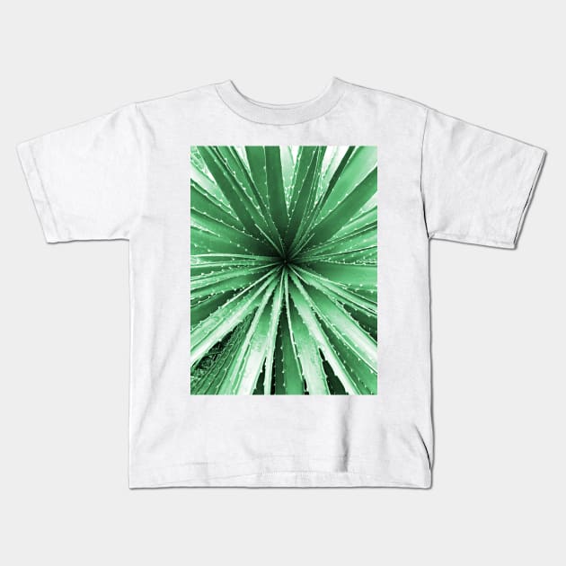 Green Plant Photo Kids T-Shirt by Rosemogo